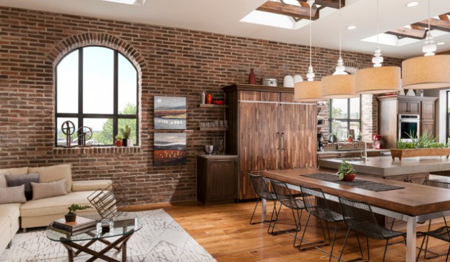 Inspiring Dining Room Industrial Interior Designs 2016