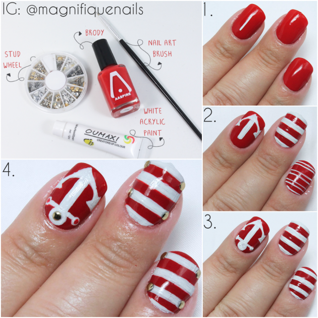 Simple Nail Tutorials Step By Step Guide For Summer Season