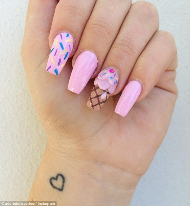 Ice Cream Nail Art Designs For This Season Styling 5