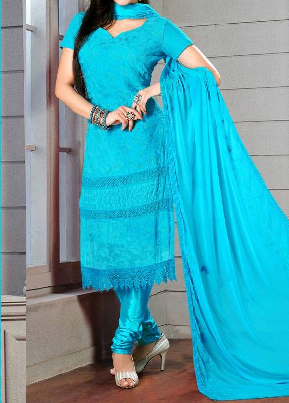 Chiffon Punjabi Suits Designs For Girls By Brides Galleria 2015