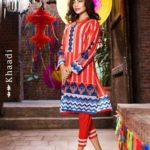 Colorful Eid Wear Lawn Dresses For Girls By Khaadi 2015