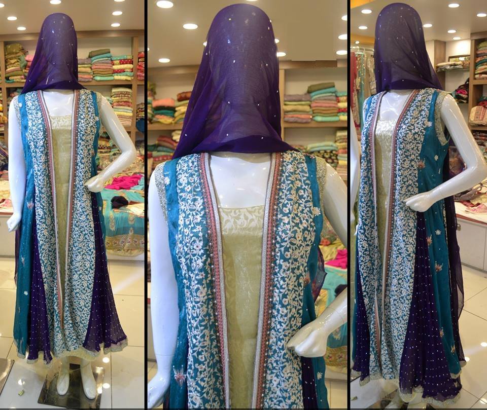 Embroidered Chiffon Party Wear For Women By Sana Samia 2015