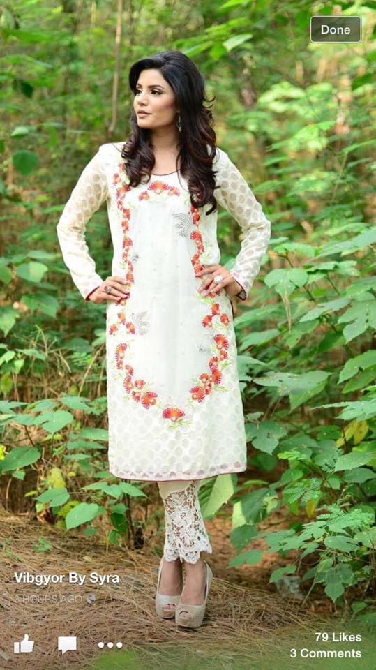 Autumn Wear Kurti By Syra Azadi For Girls 2015