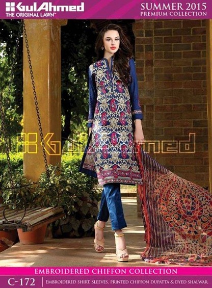 Colorful Eid Ul Fitr Collection Party Dresses For Girls By Gul Ahmed