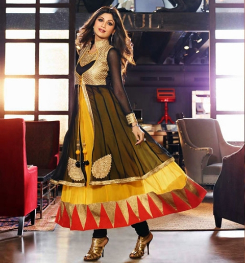 Bollywood Style Long Frocks Dresses 2015