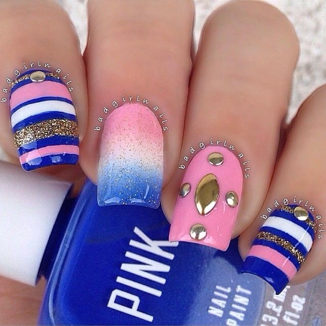 strip nail art