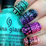 Beautiful Aztec Nail Art Designs For Young Girls