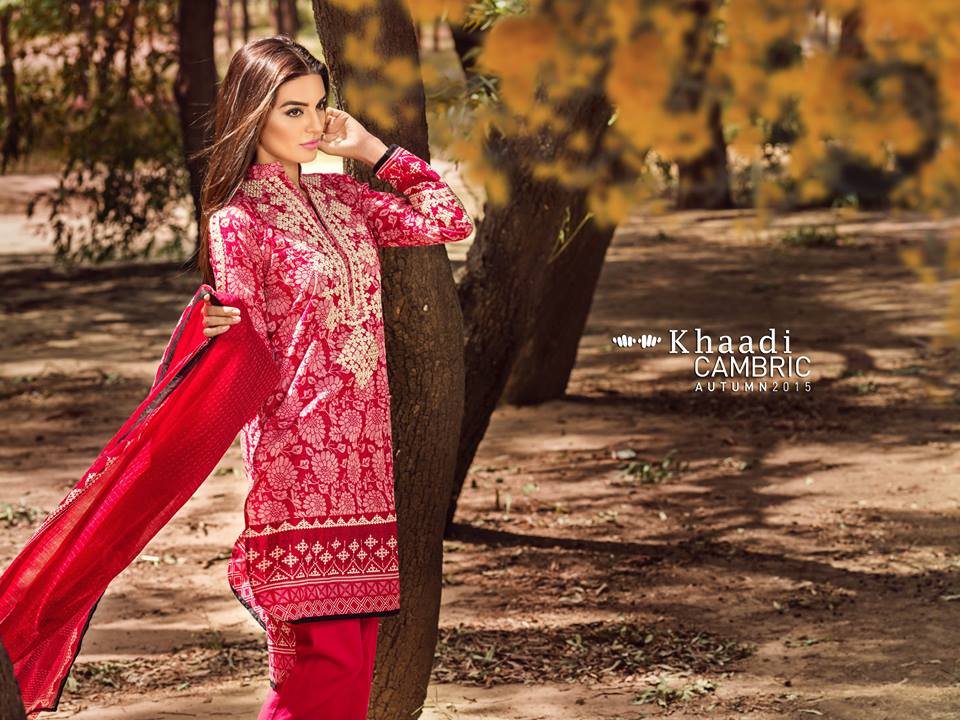 Eastern Jungle Collection Cambric Kameez By Khaadi 2016