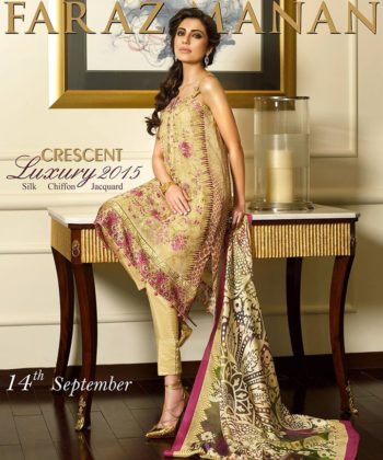 Eid Ul Azha Silk Chiffon Dresses By Crescent 2015-16