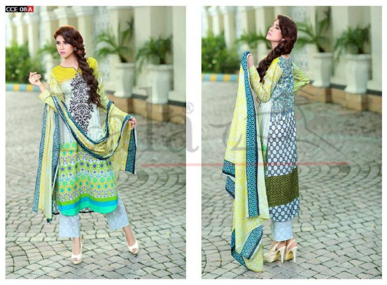 Embroidered Cotton Kurti For Eid Ul Azha By Lala 2015-16