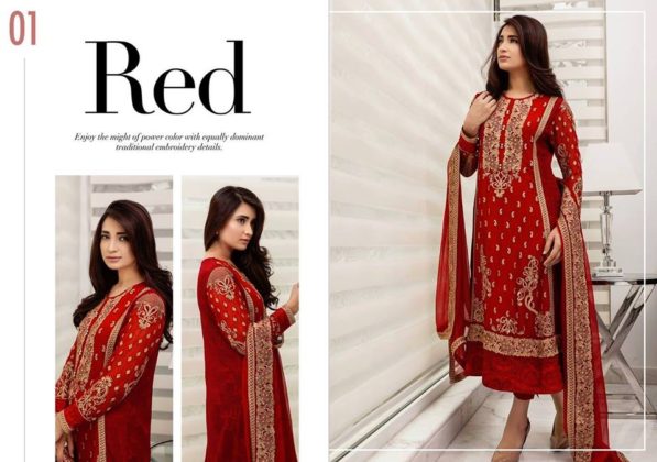 Embroidered Eid Chiffon Wear By Baroque 2015-16