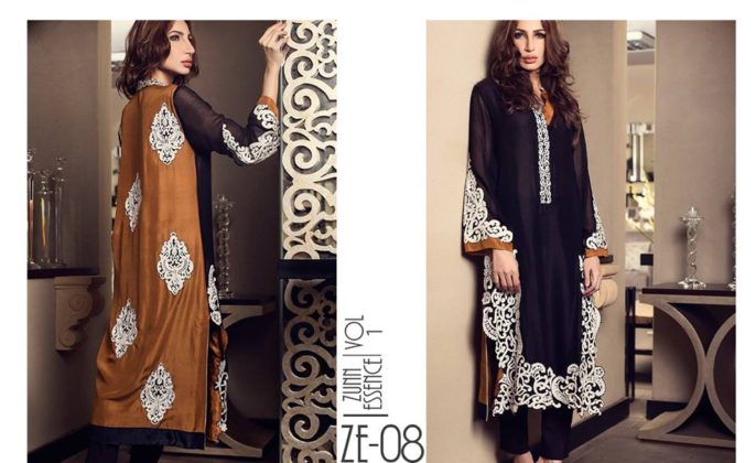 Embroidered Party Wear For Women By Zunn 2015-16