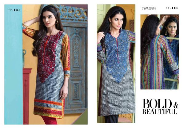 Two Piece Embroidered Eid Wear By Bonanza 2015-16