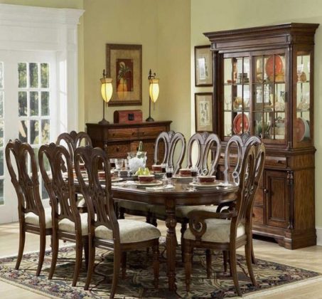 wooden work dining room