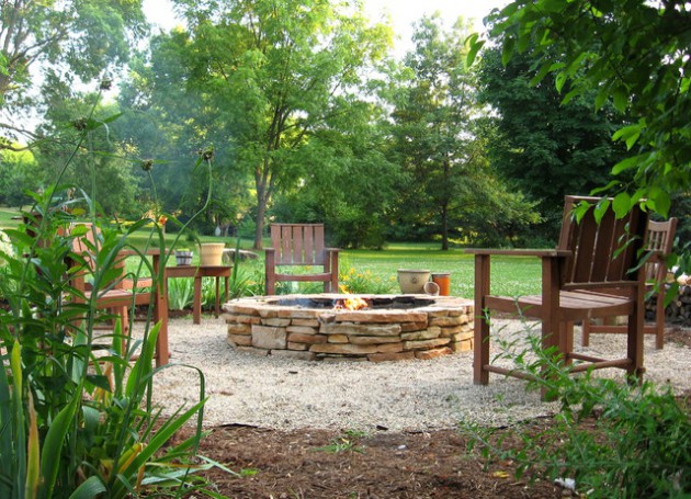 outdoor fire place ideas