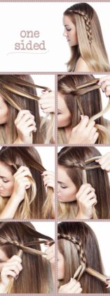 braided hair styling