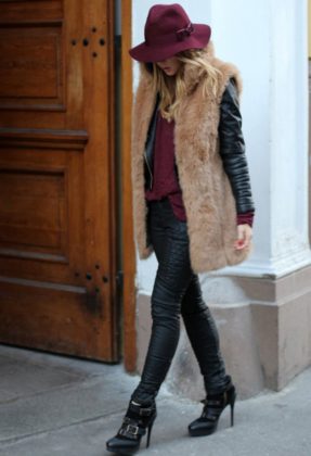 faux fur vests