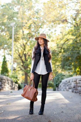 faux fur vest