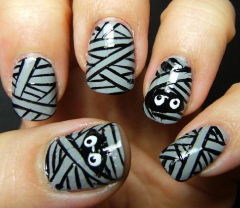 halloween nail art