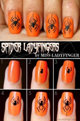 halloween nail art