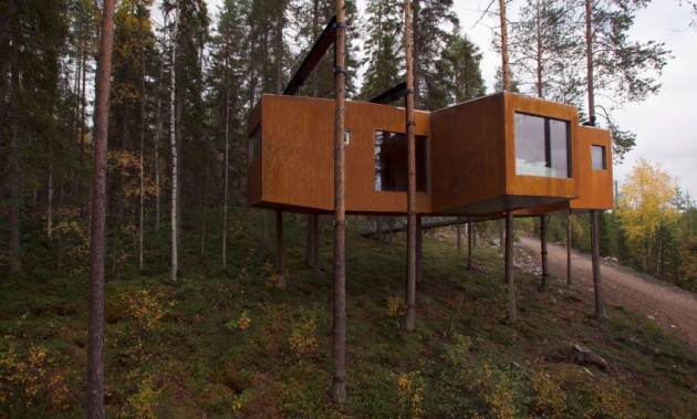 tree house hotel in sweden