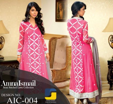 Semi Stitched Winter Wear By Amna Ismail 2015-16