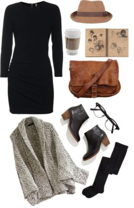 warm polyvore combos