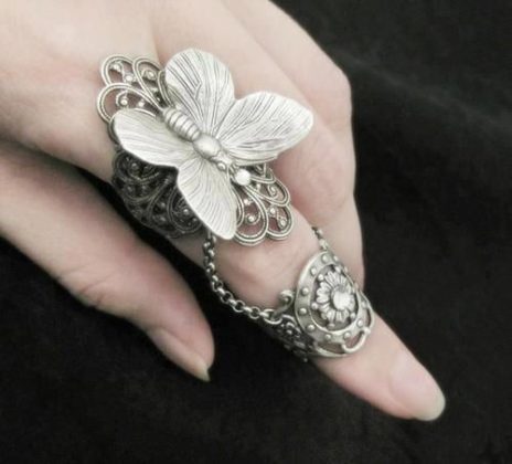 Full Finger Ring Trendy Jewellery Designs For Women