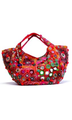 Handmade Mirror Work Handbags Designs For Stylish Girls