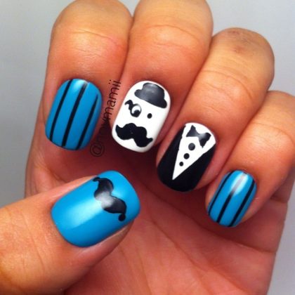 Mustache Nail Design Ideas To Try This Season