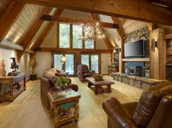 Rustic Living Room Designs For Cold Areas