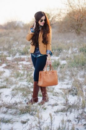 plaid shirt with jacket