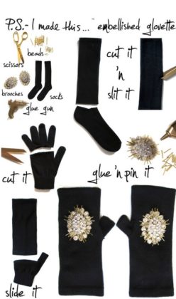 DIY winter gloves