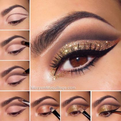 Glitter Eye Makeup Tutorials For This Season