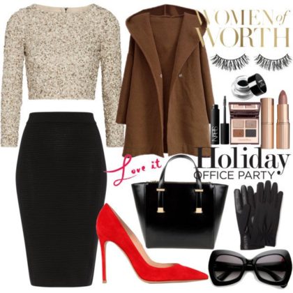 Office Party Wear Polyvore Combos This Holiday Season 2015-16