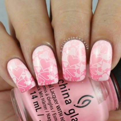 Rose Colored Nail Designs To Have On Events