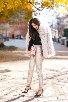 Sequin Winter Clothing Items Women Holiday Season Outfits