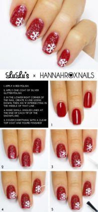 Snowflake Nail Tutorials To Look For This Season