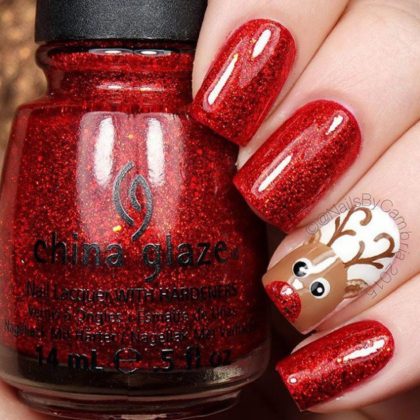 Christmas nail art