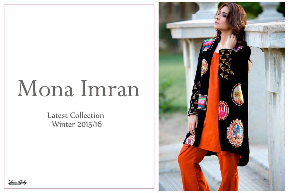 Winter Formal Dresses Mona Imran Traditional Collection 2016