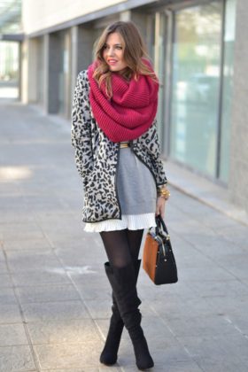 Scarves winter outfits