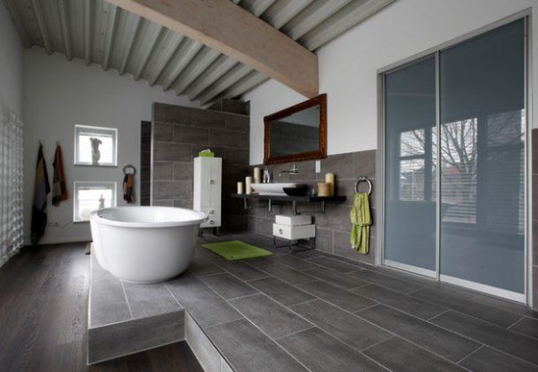 Industrial bathroom industrial home designs