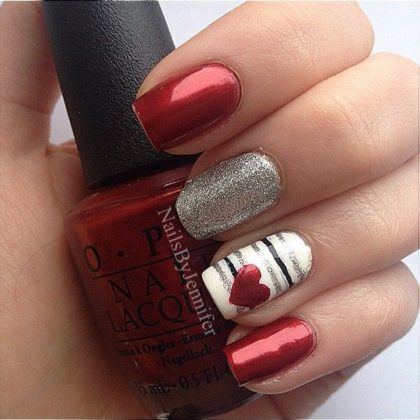 Valentines day nail designs