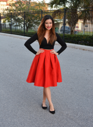 women red outfits