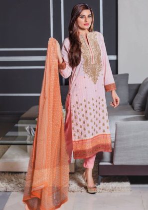 Alkaram 3 Piece Embroidered Chiffon Dresses 2016