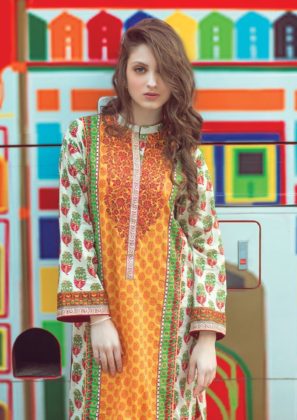 Alkaram Spring 2 Piece Kurti Lawn Collection 2016