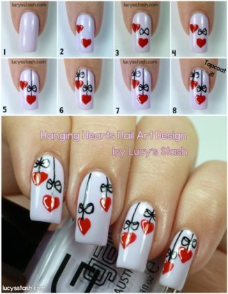 Valentine Nail Designs With Step By Step Tutorials