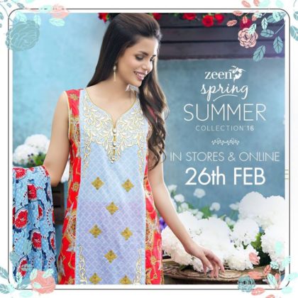 Zeen Summer Lawn Shalwar Kameez Dresses 2016