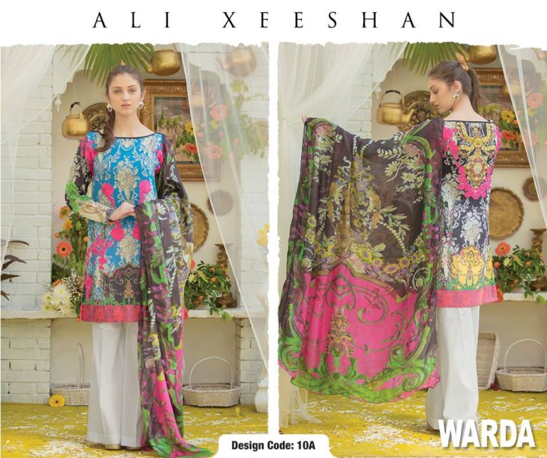 Ali Xeeshan Summer Lawn Warda Designs Collection 2016