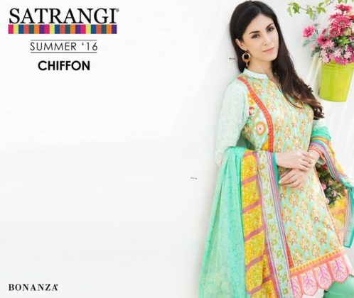 Bonanza Satrangi Chiffon Summer Collection 2016